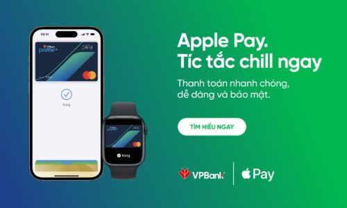 Hướng dẫn thêm thẻ tín dụng và thẻ ghi nợ quốc tế VPBANK vào Apple Pay để thanh toán.
