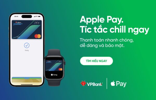 Hướng dẫn thêm thẻ tín dụng và thẻ ghi nợ quốc tế VPBANK vào Apple Pay để thanh toán.