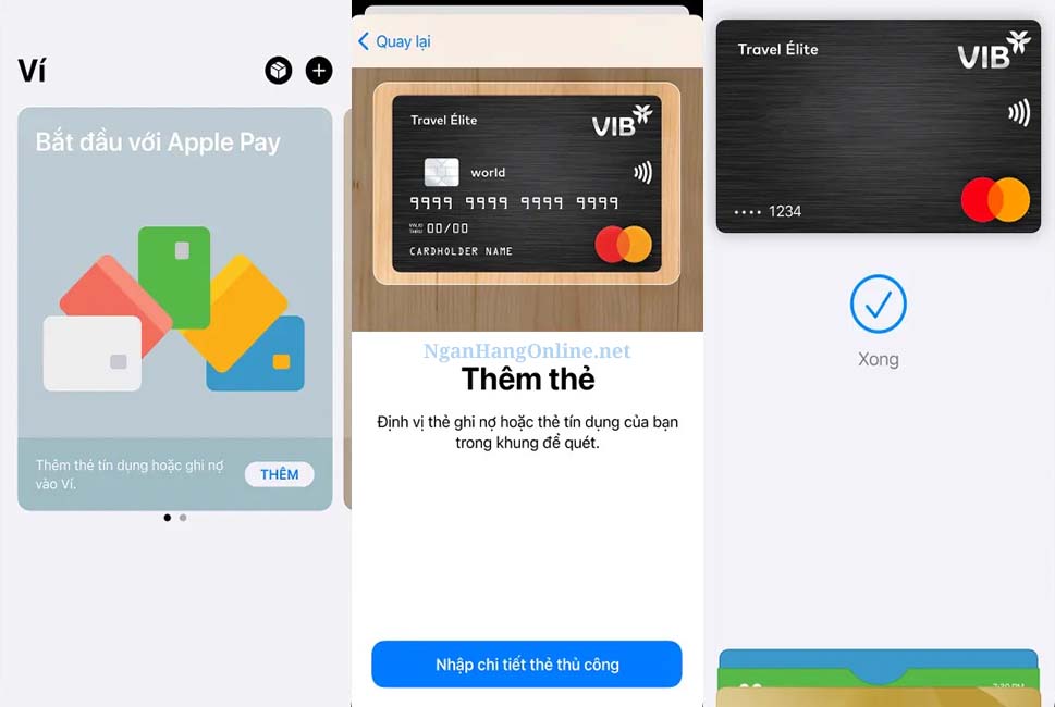 Hướng dẫn chi tiết cách thêm Thẻ ngân hàng VIB vào Apple Pay