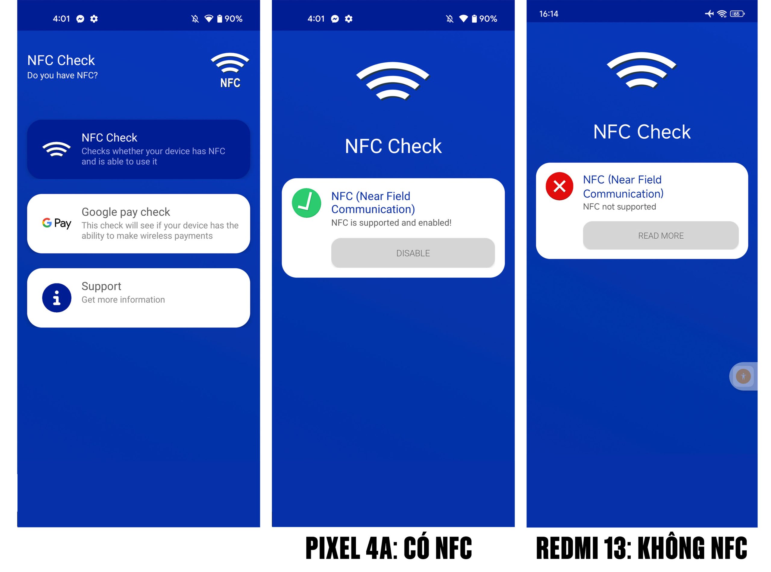 Những flagship nào được sử dụng để quét chip NFC?