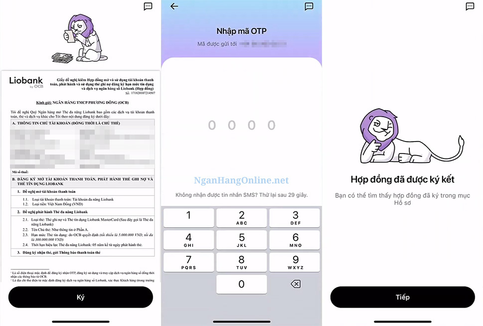 Hướng dẫn chi tiết các bước mở thẻ tín dụng Liobank online tại nhà